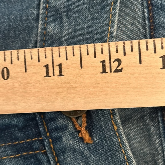 L.L.Bean Women’s Straight High Rise Jeans Blue Cotton Denim Size 14 Casual Mom - Picture 4 of 9